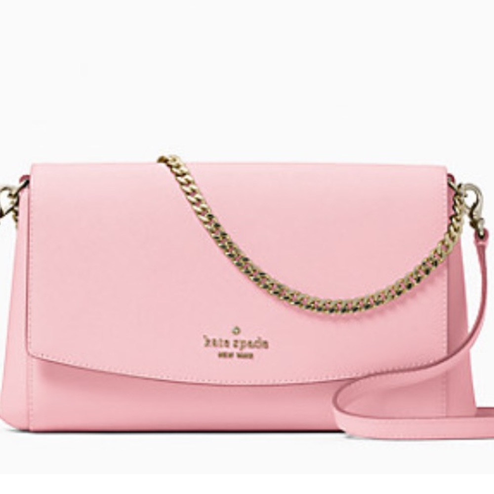 Sold!! KATE SPADE | Pink Carnation Purse Crossbody Shoulder Bag - Picture 3 of 14